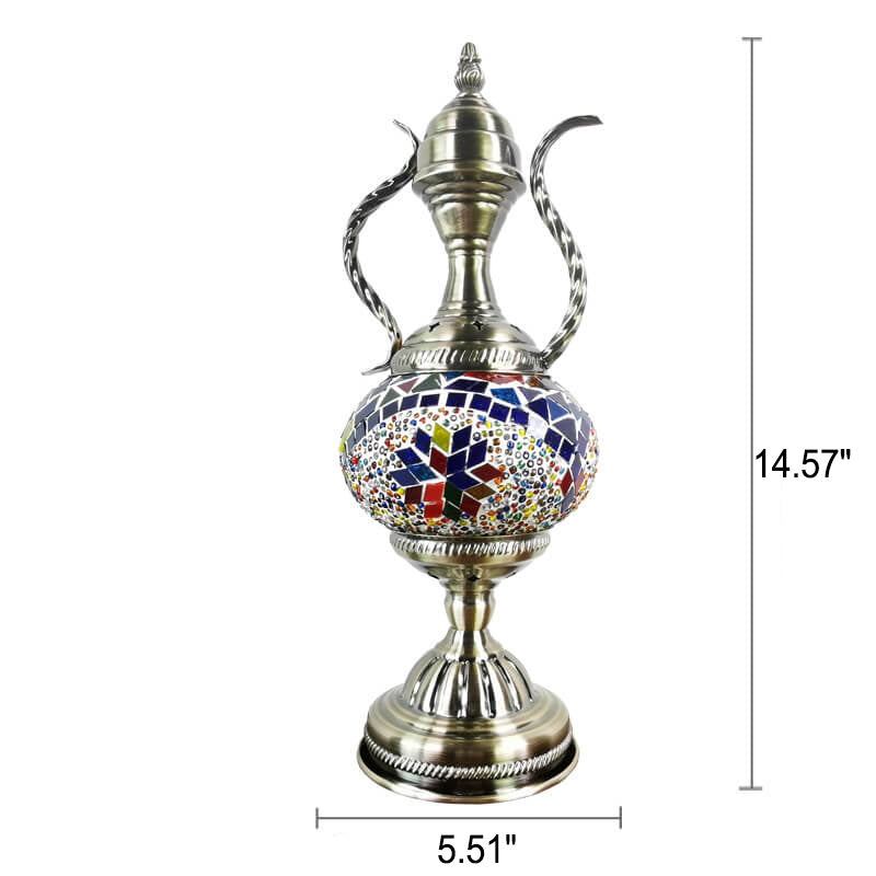 Turkish Handmade Glass Coffee Table Lamp