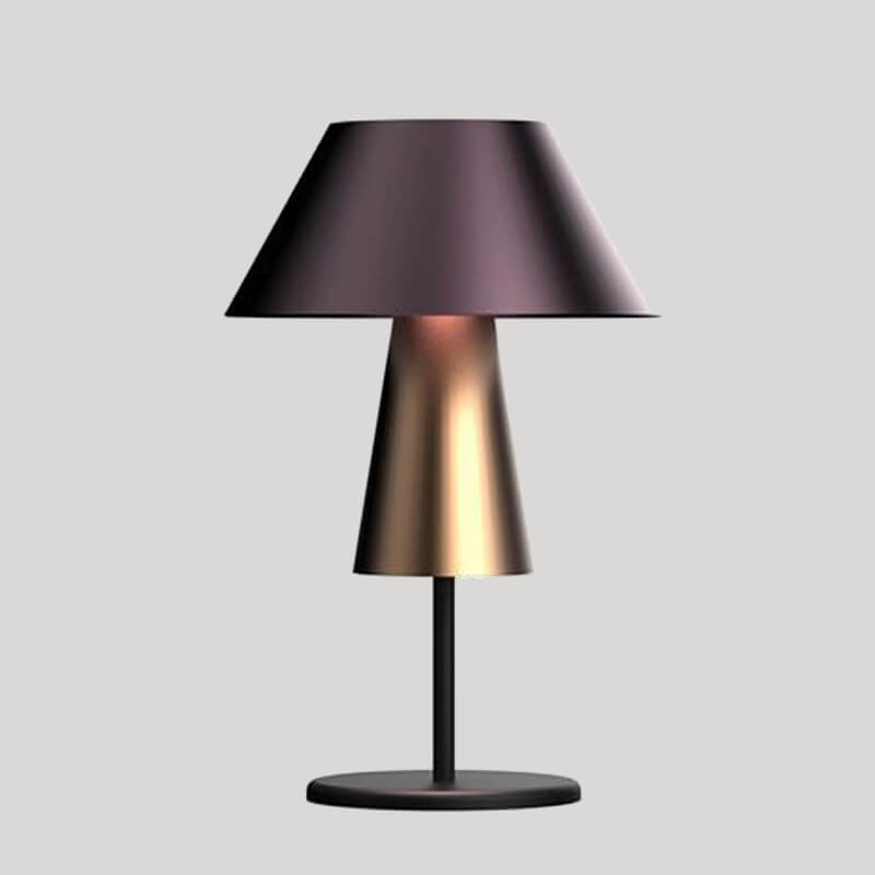 Drum Cone Fabric Iron Table Lamp
