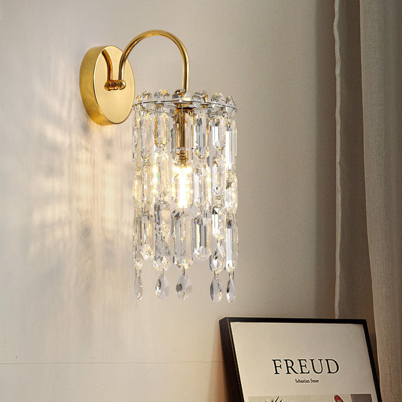 Gold Finish Frame Dazzling Wall Lamp