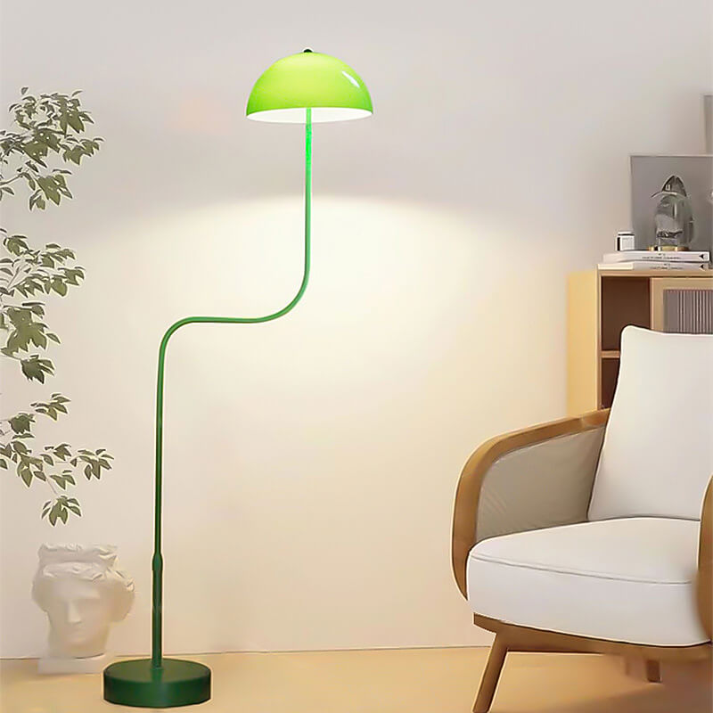 Contemporary Scandinavian Iron Glass Floor Lamp