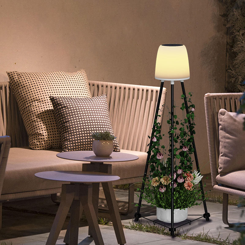 Tripod Round Iron ABS Floor Lamp