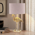 Flamingo Resin Fabric Table Lamp