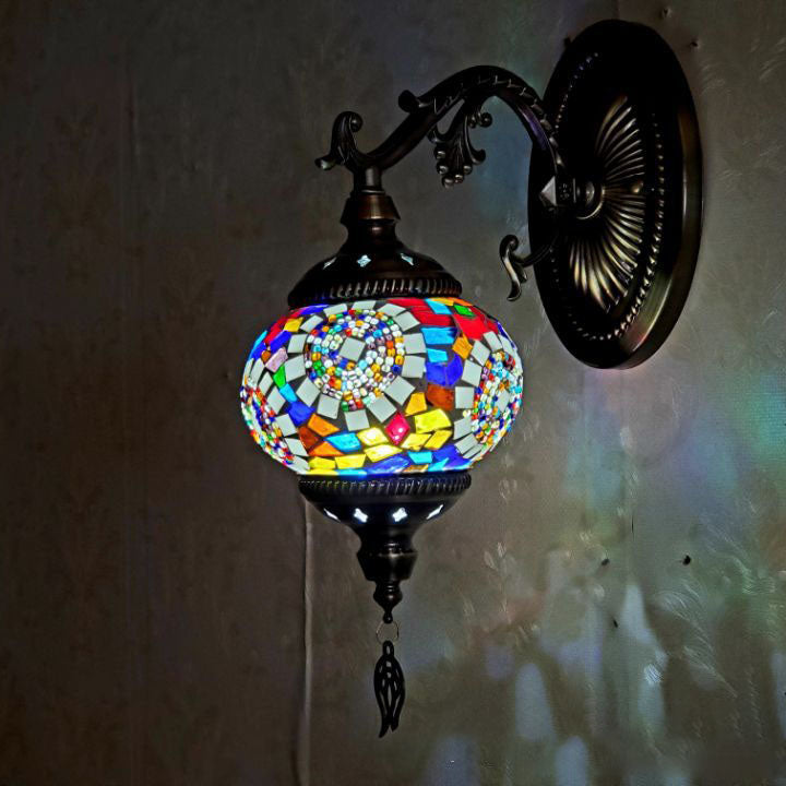Exotic Cracked Glass Wall Lamp