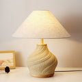 Cone Fabric Concrete Vase Table Lamp