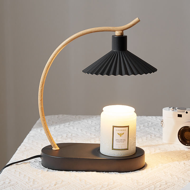 Iron Umbrella Shape Arc Table Lamp