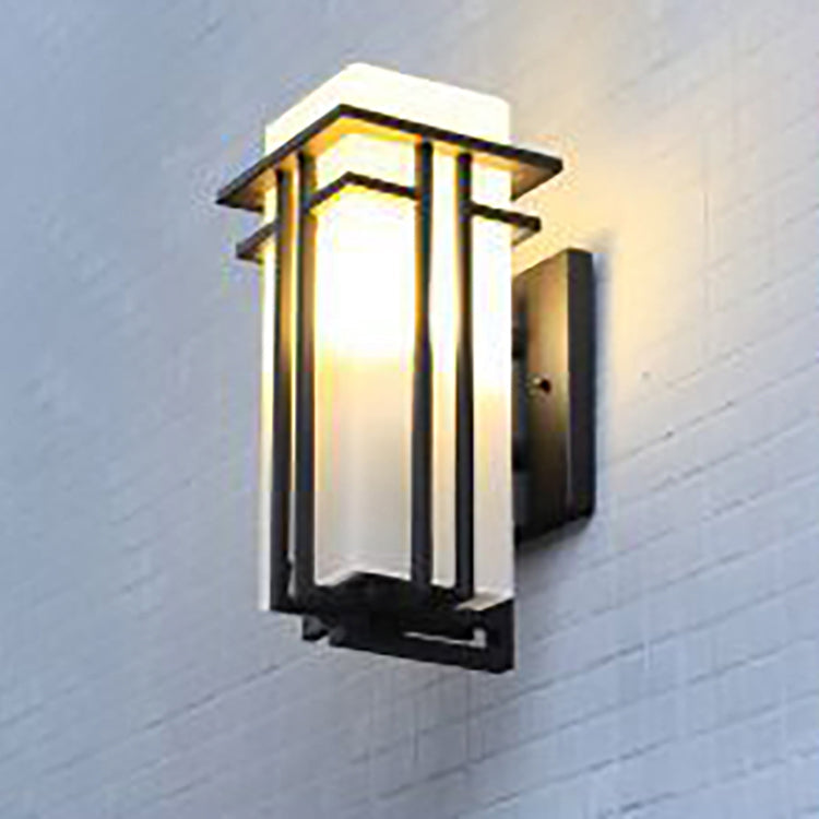 Rectangular Alloy Glass Patio Outdoor Light