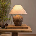 Shabby Chic Cone Fabric Table Lamp