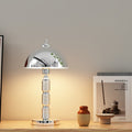 Iron Round Pleated Bedroom Table Lamp
