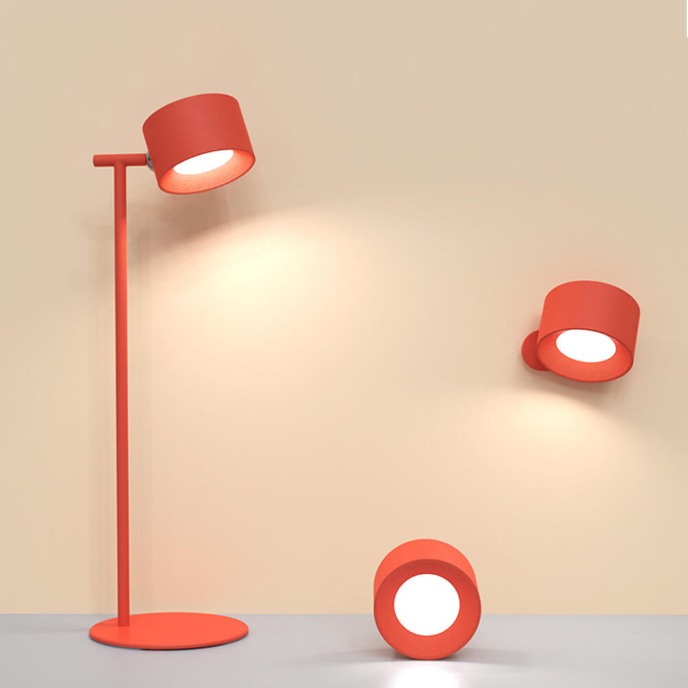 Plastic Round Rotatable Magnetic Table Lamp