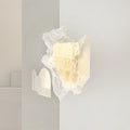 Rectangular Plaster Recessed Living Wall Lamp