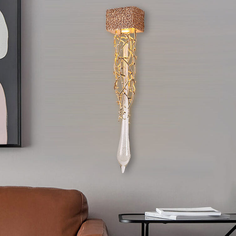 Brass Tree Branch Hardware Wall Lamp