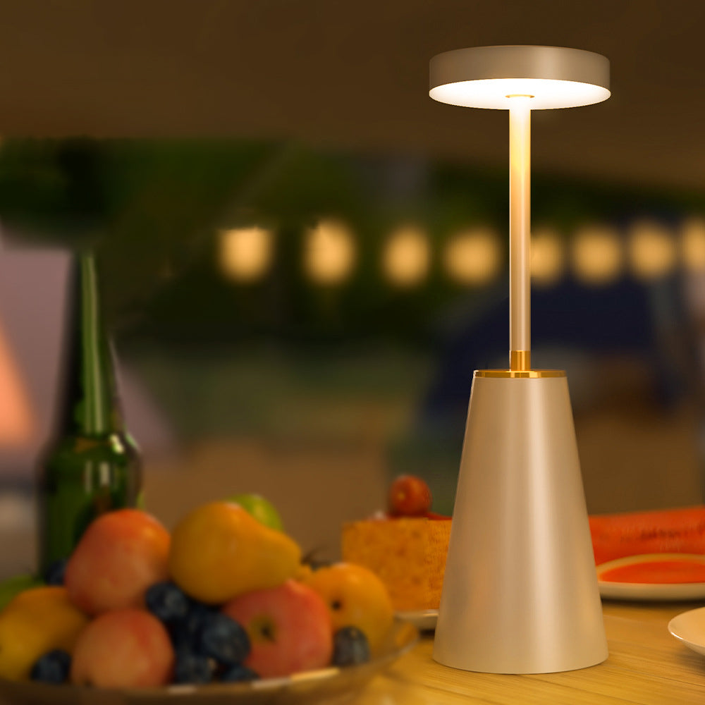 Cylindrical PC Iron Living Table Lamp