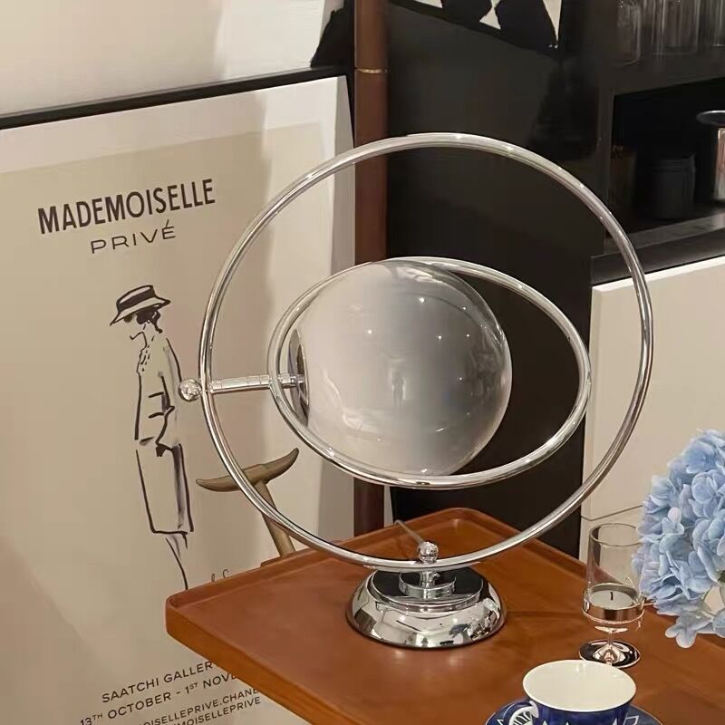 Rotatable Glass Planet Hardware Table Lamp