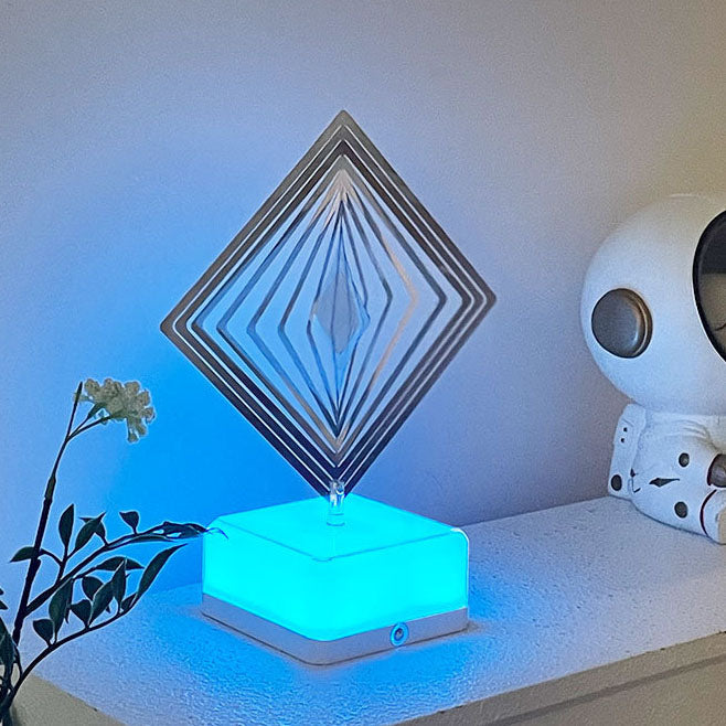 Stainless Steel ABS Cubic Table Lamp