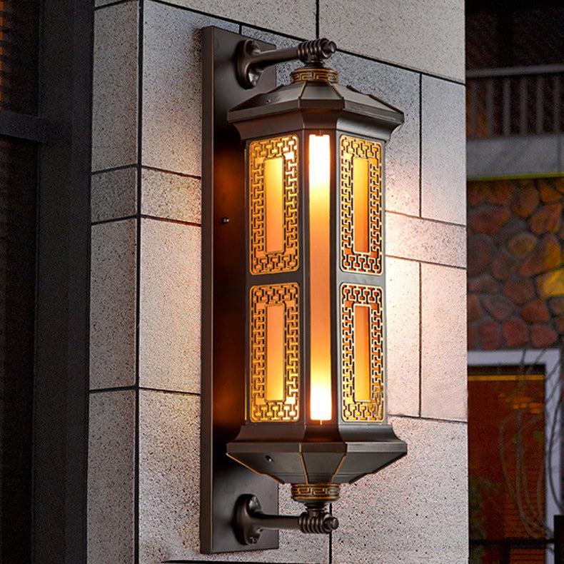 Aluminum Glass Cylinder 1/2 Outdoor Light