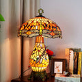 Round Umbrella Shaped Aluminum 3-Light Table Lamp