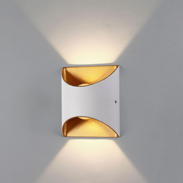 Solid Color Aluminum Square Outdoor Light