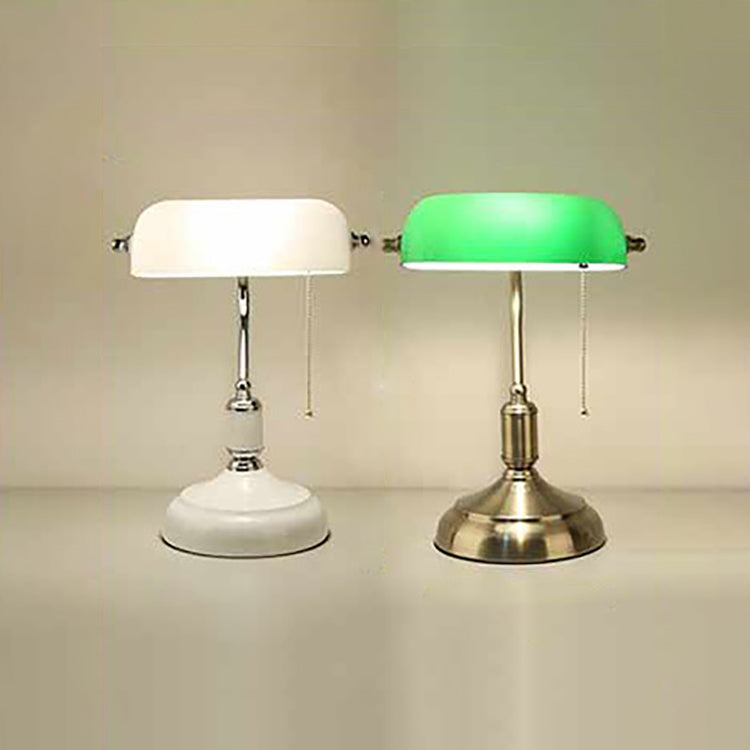 Rectangle Antique Bank Metal Table Lamp