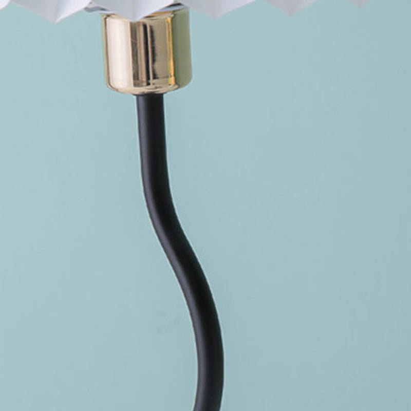 Danish Pleated Umbrella Bend Table Lamp