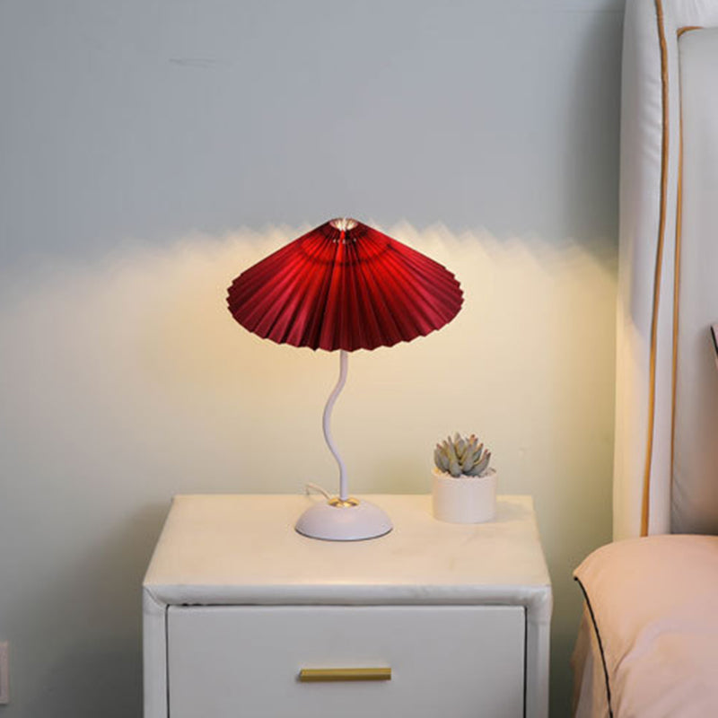 Danish Pleated Umbrella Bend Table Lamp