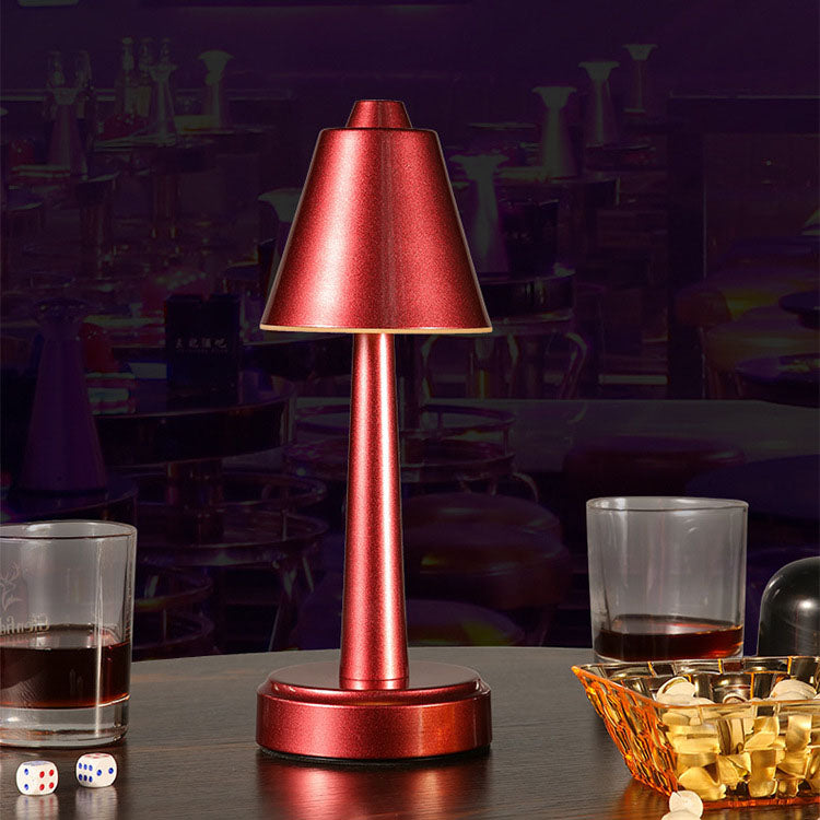 Metal Cone Touch Table Lamp