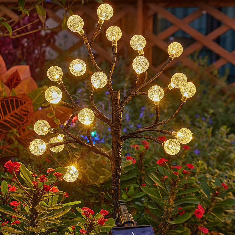 Solar Modern Simple Crystal Outdoor Light