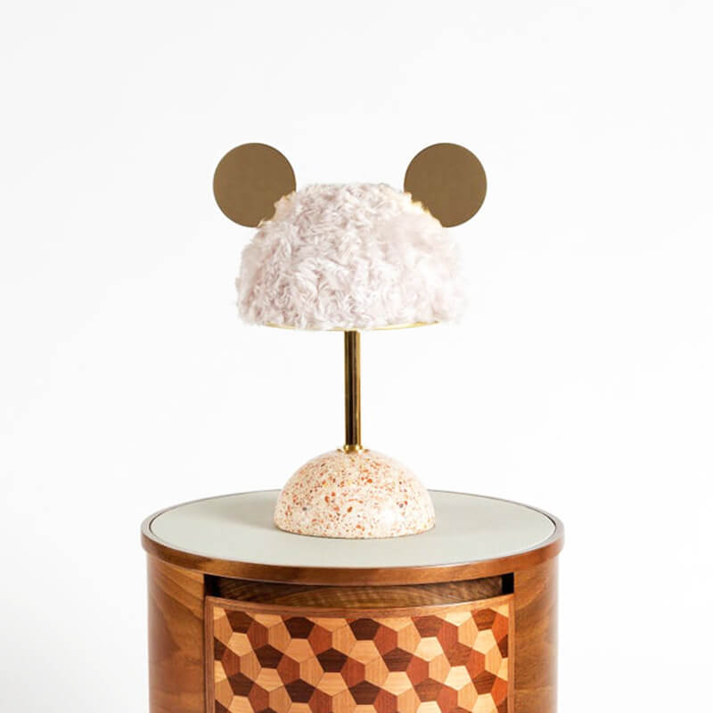 Mouse Plush Terrazzo Hardware Table Lamp