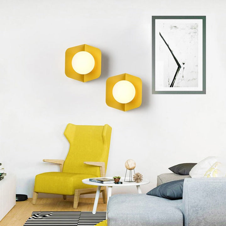Globe Glass Ball Bedroom Wall Lamp