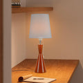 Oak Body Cotton PC Table Lamp
