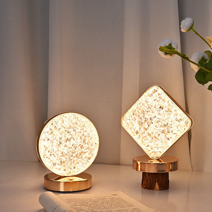 Acrylic Moon Star Geometry Table Lamp