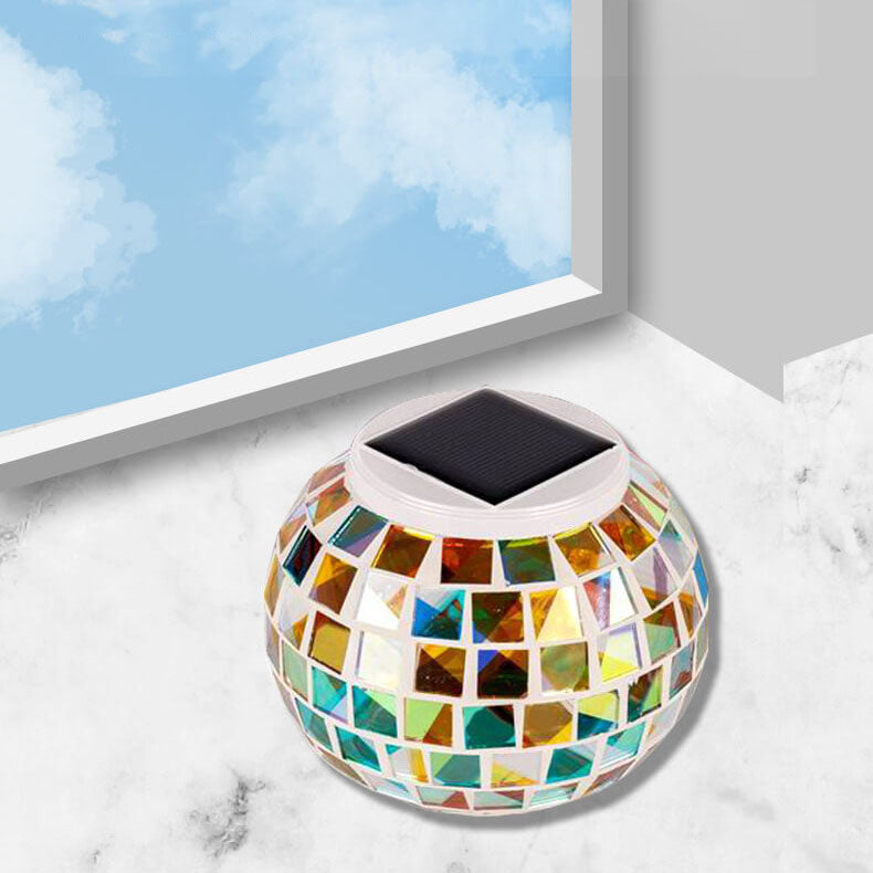 Tiffany Solar Mosaic Outdoor Light