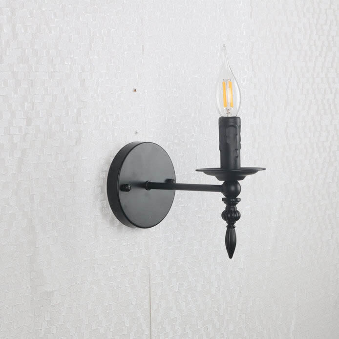 Iron Candle Wall Lamp