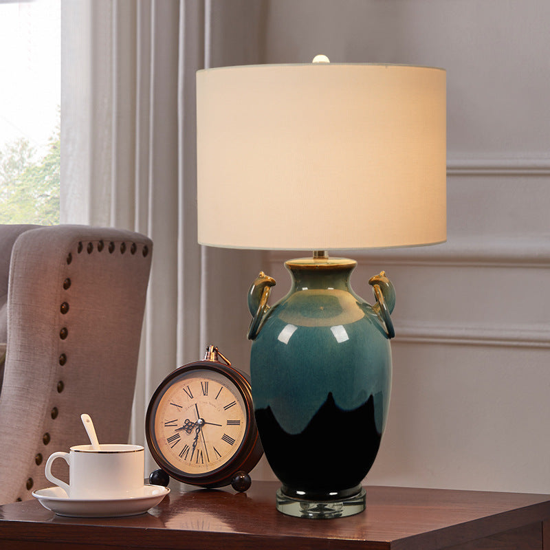 Minimal Ceramic Cloth Table Lamp