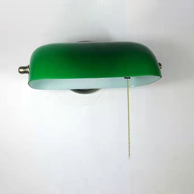 Glass Iron Round Zipper Wall Lamp