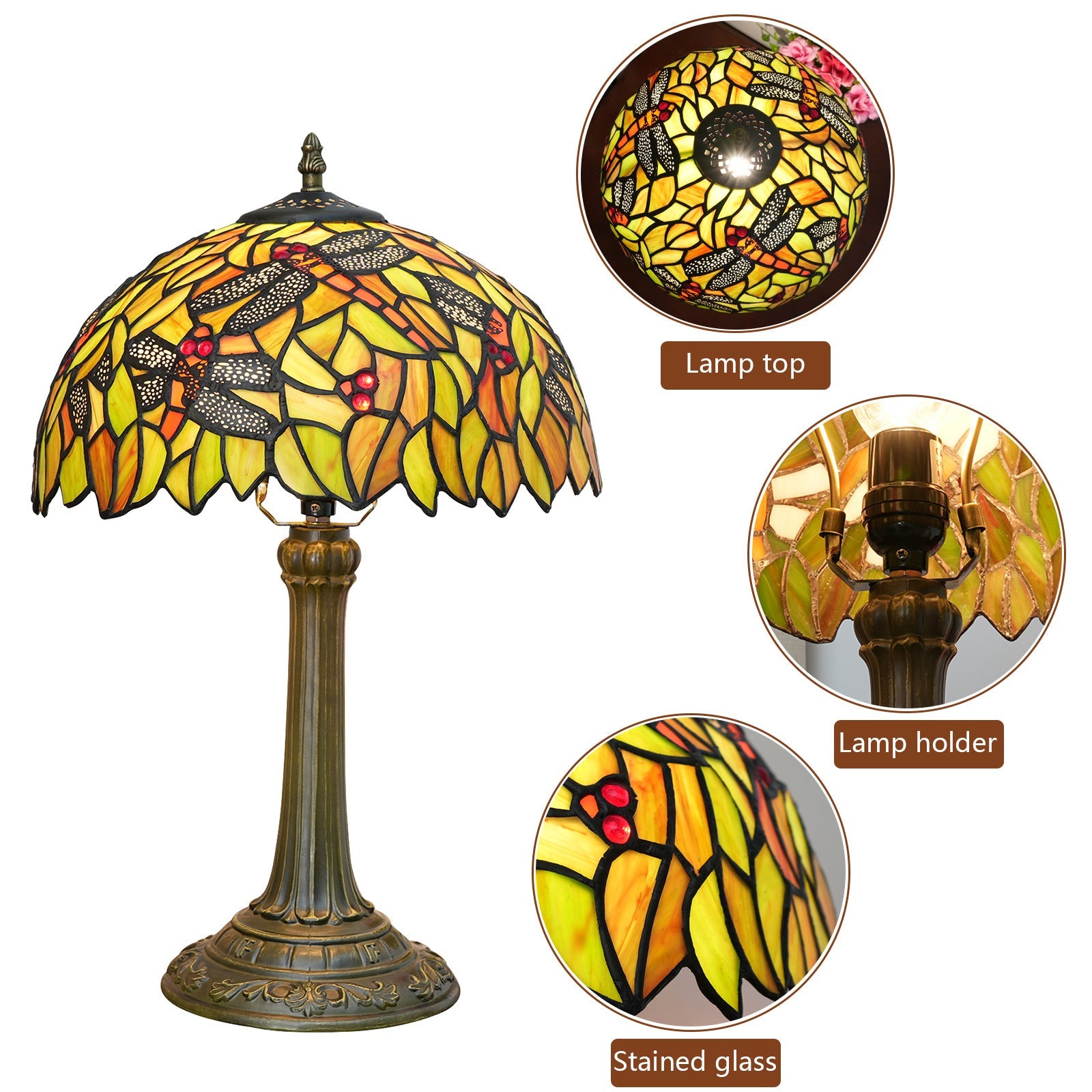 Cylinder Half Round Disc Table Lamp