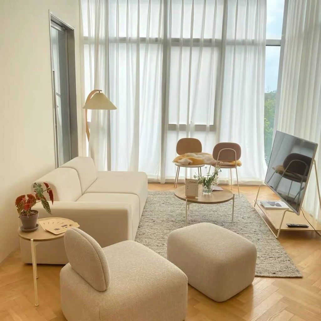 Modern Minimalist Pleated Fabric Floor Lamp