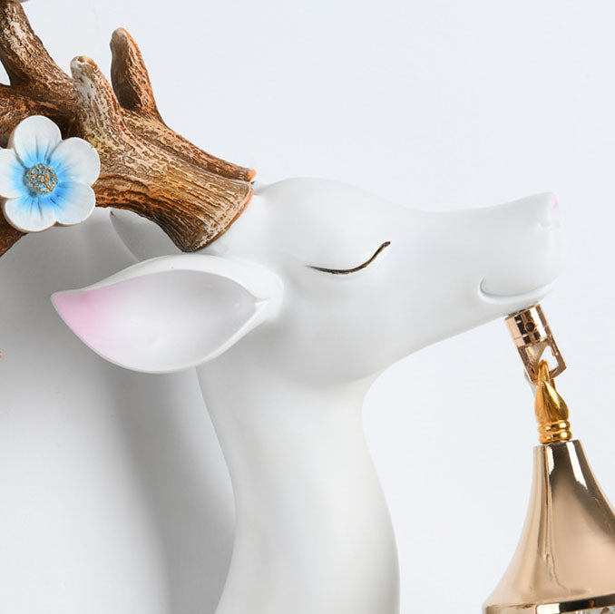 Resin Antler Crystal Ball Wall Lamp