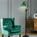 Iron Flower Bud Glass Floor Lamp