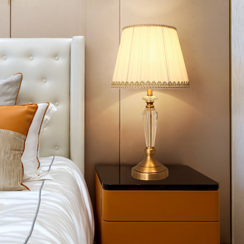 Crystal Cloth Table Lamp