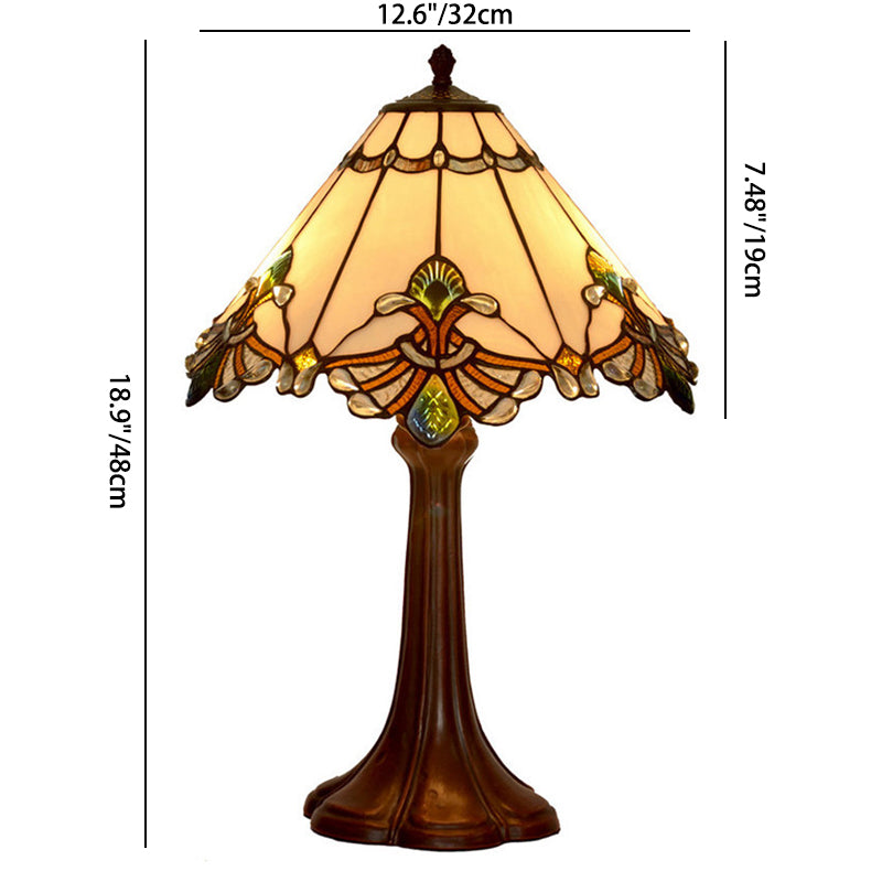 Round Umbrella Shape Zinc Table Lamp