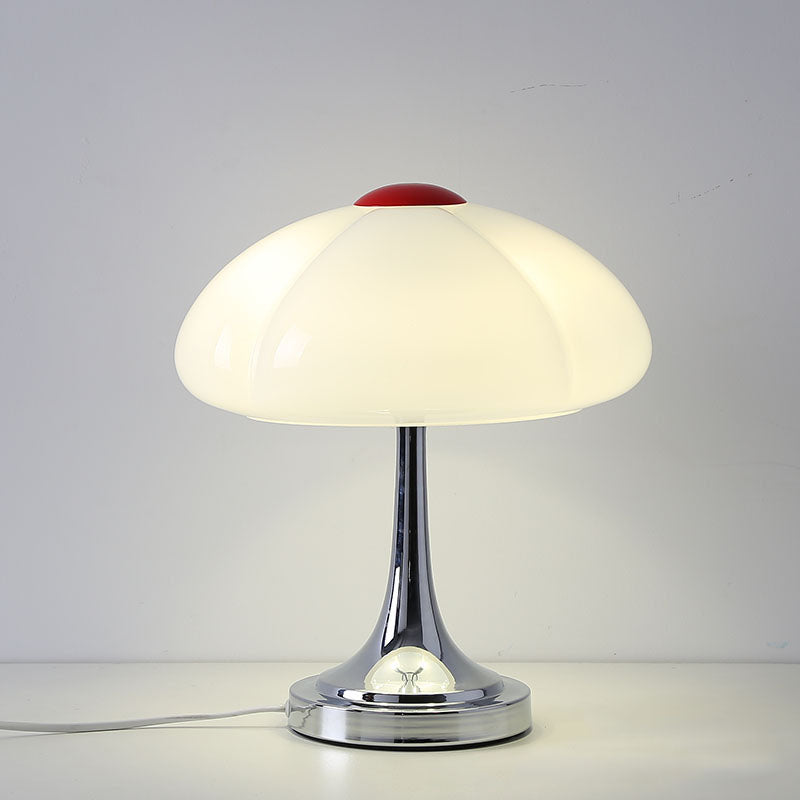 Mushroom Glass Iron Plating 4-Light Table Lamp