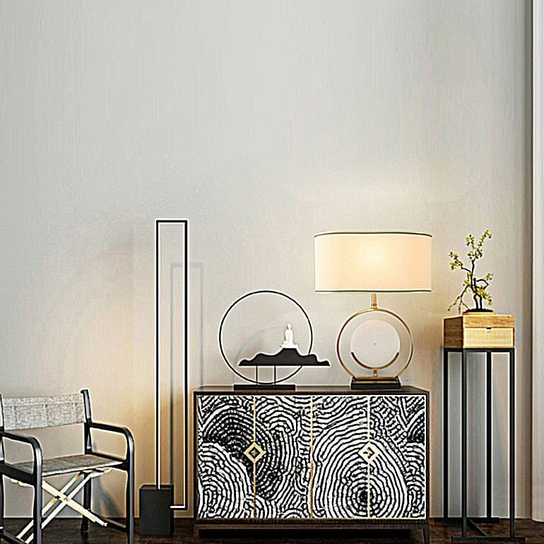 Brass Jade Circle Shape Table Lamp