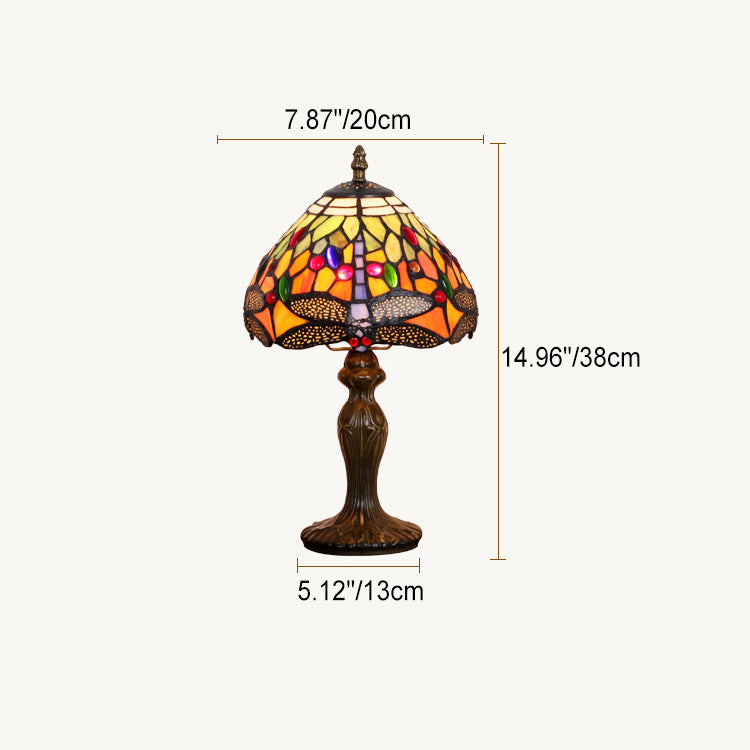 Mushroom Resin Glass Bedroom Table Lamp