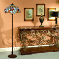 Butterfly Decoration Stained Glass 2-Light Floor Lamp