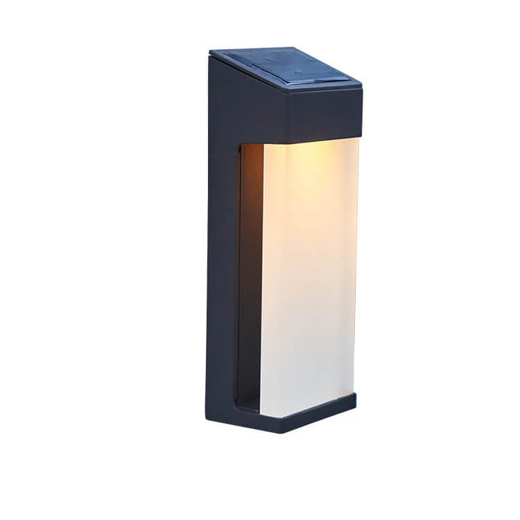 Square Frosted Glass Outdoor Light