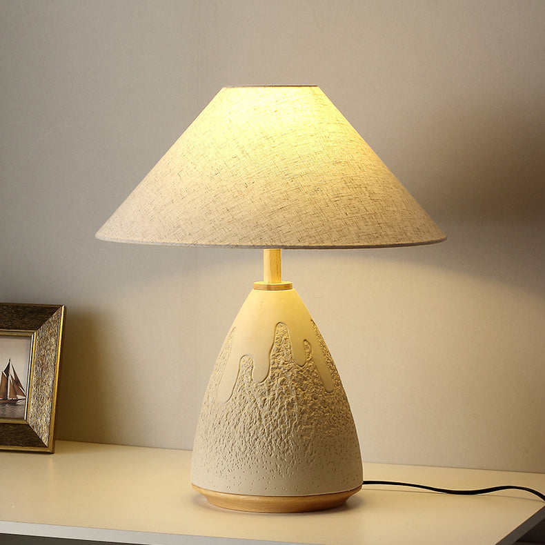 Dome Clay Fabric Living Table Lamp