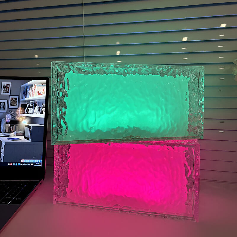 Ice Cube Acrylic RGB Table Lamp