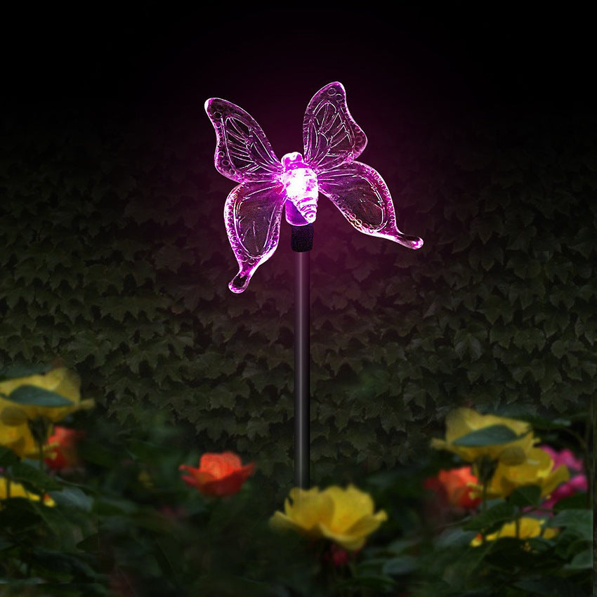 Solar Hummingbird Butterfly Dragonfly Outdoor Light