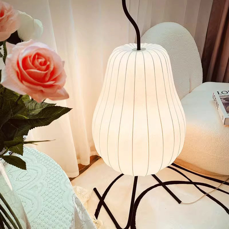 Pear Elliptical Iron Fabric Floor Lamp