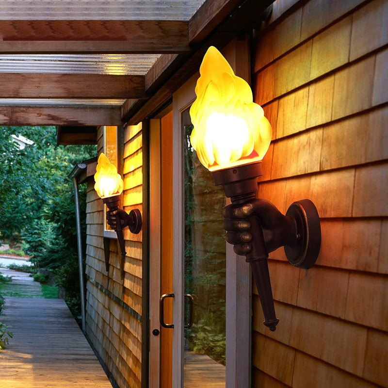 Hand Held Torch Aluminum Outdoor Light
